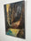 Alice Marcus " Landscape with Foil " Oil on Canvas Painting Framed, 1960's