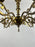 French Louis XVI Revival Style Brass Chandelier - 6 Arms