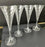 Orrefors Helena Crystal Champagne Flutes Glasses Optic Swirl, Set of 4