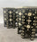 Moroccan Black & White Bone with Filigree Inlay Octagonal End Table, a Pair
