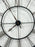 Vintage Industrial Howard Miller "Postema" 49" Oversized Wrought-Iron Wall Clock