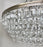 Hollywood Regency Style Circular Cascade Design Crystal Chandelier