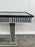 Art Deco Style Black & White Resin Console Table in Diamond Pattern