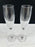 Faberge Atelier Bristol Crystal 10 inch Champagne Flutes, a Set of 2