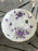 Hammersley “Victorian Violets” English Bone China Tea Set w Gold Trim, 15 pcs