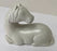 Equestrian White Horse Statue Clay Sculpture