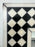 Art Deco Style Black & White Resin Diamond Design Wall, Table or Mantel Mirror