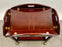 English Style Bombay Company Butler's Tray Table Cherry Wood Drop Leaf Serving