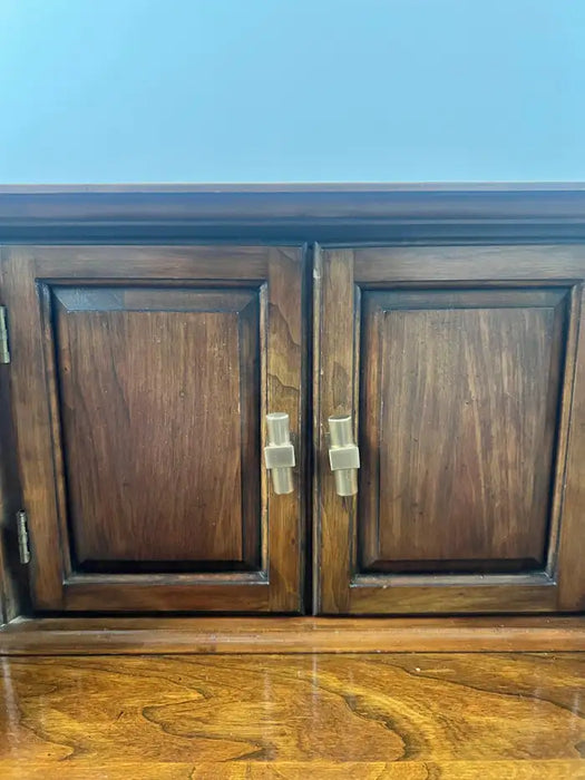 Queen Anne Style Pennsylvania House Secretary Writing Desk in Cherry Wood