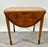 English George III Style Pembroke Burl Wood Table w Twin Drop-leaf Sides