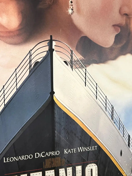 Titanic 1997 Original Movie Poster, Leonardo DiCaprio Kate Winslet, Framed 1997