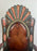 Portuguese Colonial Style Leather & Filigree Design Throne Chair
