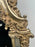 Neoclassical Revival Champagne Gold Large Mirror with Urn and Floral Pediment