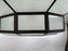 Art Deco Style Large Circular White Milk Glass & Bronze Pendant, Chandelier