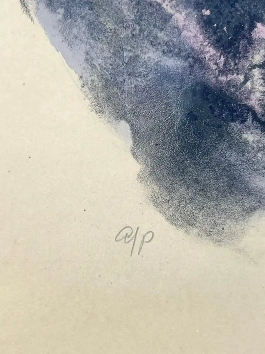 Sandu Liberman " Mother and Daughter" Lithograph Signed & Framed - Artist Proof 1960's