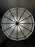 Art Deco Style Large Circular White Milk Glass & Bronze Pendant, Chandelier