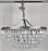 Hollywood Regency Style Circular Cascade Design Crystal Chandelier