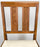 Mid Century Modern White Faux Leather and Carved Walnut Folding Chair, Set of 4