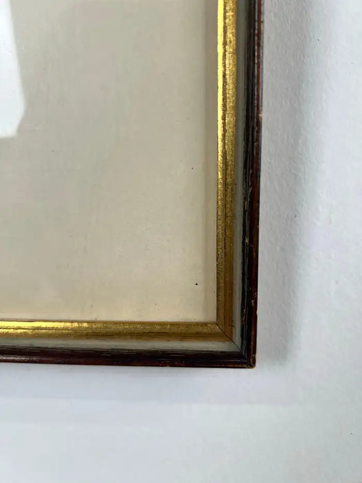 Figurative Abstract Etching on Paper Titled Companions by Jospeh Passalacqua 1950's