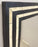 Art Deco Style Black and White Resin Wall or Console Mirror