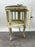 French Louis XV Provincial Style Distressed Off-white Serving Table w Tray