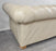 English Style Chesterfield Off-White Tufted Leather Sofa