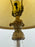 Vintage Empire Style Brass Fluted Crystal Column Table Lamp 1970's , a Pair