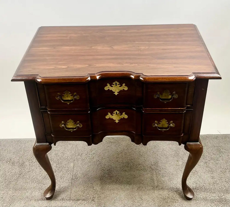 Vintage Pennsylvania House Queen Anne Style 2-Drawer Table or Low-Boy Chest
