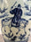 Chinese Early Ming Dynasty Style Warrior Motif Blue & White Porcelaine Vase