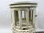 French Louis XV Provincial Style Distressed Off-white Serving Table w Tray