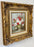 Still Life Flowers Oil on Canvas Painting in Custom Gilt Frame, Signed C.Johnson