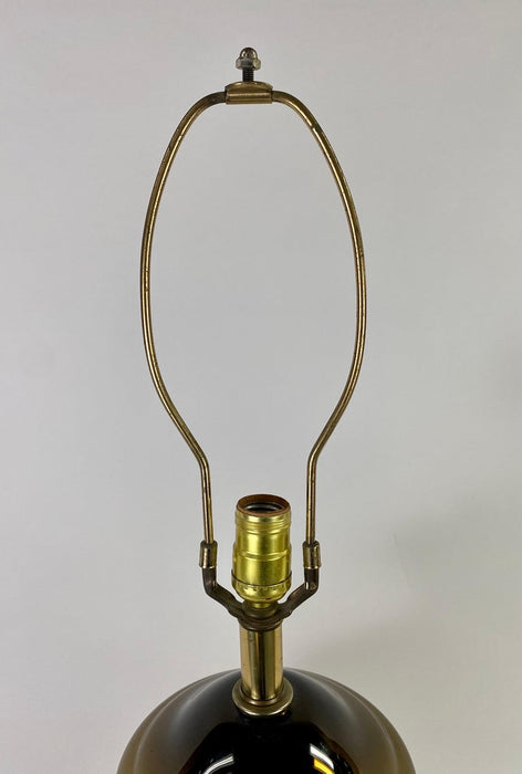 Mid-Century Modern Copper Table Lamp, a Pair
