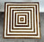 Art Deco Style Sculptural White & walnut Resin Side or End Table, a Pair