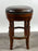 Vintage Traditional Style Frontgate Studded Leather Swivel Stool, a Set of 3