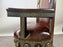 Portuguese Colonial Style Leather & Filigree Design Throne Chair