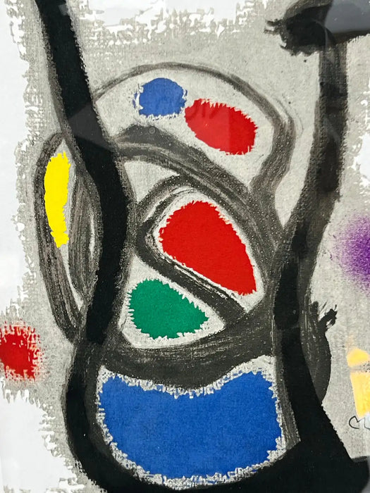 Joan Miro Oiseau Solaire, Oiseau Lunaire 1967 Color Lithograph Hand Signed, COA 1967