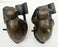 Vintage Brass Monkey Reading Book Figurine & Paperweight , a Pair