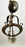 French Regency Style Bell Jar Pendant with Seeded Glass and Acanthus Leaf Bronze