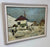 Manes Lichtenberg Winter Landscape in Arlberg Oil on Canvas Painting, Signed