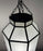 Art Deco Style Frosted White Milk Glass & Bronze Octagonal Pendant, a Pair