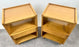 Mid-Century Modern R-Way Birdseye Maple Nightstand or End Table , a Pair