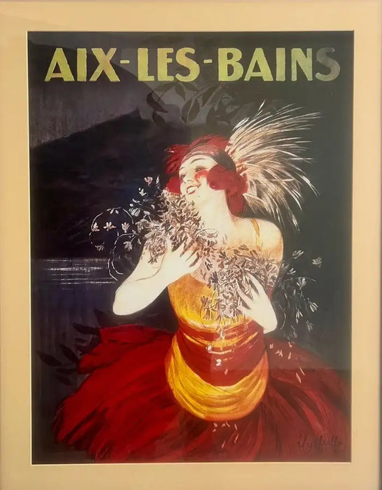 Leonetto Cappiello “Aix-Les-Bains” Poster Print, Framed 1921