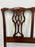 Baker Furniture Chippendale Style Carved Mahogany Queen pierced splat Headboard