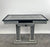 Art Deco Style Black & White Resin Console Table in Diamond Pattern