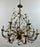 Maison Bagues Style French Foliate Design Chandelier in Bronzed Metal - 12 Arms
