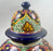 Mexican Talavera Multi-color Handmade Pottery Lidded Vase or Urn