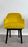 Mid Century Modern Style Yellow Velvet & Ebony Dining or Side Chair, Set of 4