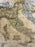 Large Vintage Antiqued Stanford Map of Italy in Black & Gold Frame 1990's