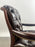 Chesterfield English Style Tufted Leather Library Chair & Ottoman by Hickory
