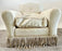 Vintage Ralph Lauren Leather Club Chair, Hand-Painted Arrowhead & Fringe, 1980's